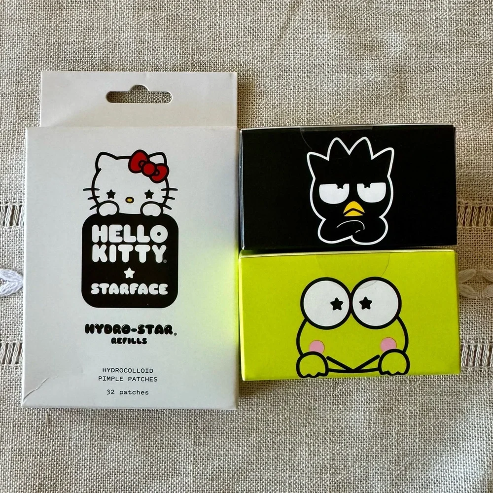 🦄LTD Ed⭐️StarfacexHELLO KITTY/BADTZ-MARU KEROPPI~2 Pimple Patch Compacts+refill
